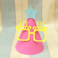 Chapeau de couronne en feutre de polyester de haute qualité pour enfants avec couleur personnalisée - Anniversaire, Noël, Pâques et autres occasions