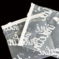Sacs en plastique avec fermeture éclair PE, sacs refermables transparents avec fermeture à glissière, pochettes en plastique personnalisées avec logo pour l'emballage de vêtements et d'articles de petite taille