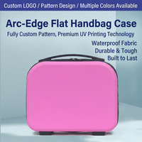 Grande trousse de maquillage pour femme en ABS, sac de voyage imperméable, durable, avec compartiments multi-niveaux, organisateur léger, pochette de transport