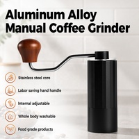 Moulin à café portable classique en acier inoxydable avec meules coniques, moulin à café manuel pour la maison, les voyages et les cafés
