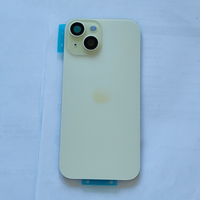 Coque arrière magnétique pour iPhone 15 Pro Max 15 Plus avec protection d'objectif d'appareil photo, charge sans fil, remplacement du verre arrière