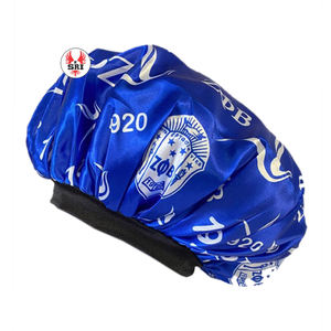 Zeta Phi Beta Fabricante profesional Hermandad griega Gorro de satén reversible ajustable 1920 ZPB Gorros de lujo - Product Image 6