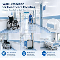 Panneau mural en PVC antibactérien pour hôpital, 1 mm, imperméable, ignifuge, pour portes, armoires et surfaces planes
