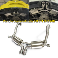 Système d'échappement Valvetronic Catback en acier inoxydable pour Porsche Cayman/Boxster 981 GT4 2012-2017, silencieux de performance, mise à niveau racing