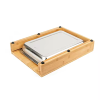Inaudible Faisceau Index Puzzle Raquette Bloc Planche À Découper Table Cocina Déchets et Vouloir Tour Compteur Bambou Fin Boucher pour Cuisine