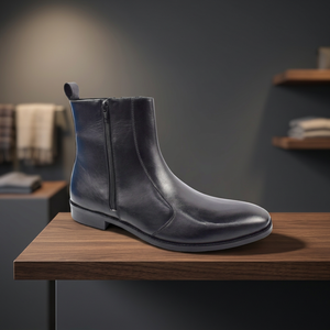 Botas de Tobillo para Hombre de Alta Calidad Personalizadas, con Punta Puntiaguda, con Cordones, de Cuero PU, Botas Chelsea y Desert, Clásicas, de Verano, Impermeables - Product Image 3