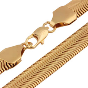 Collar de Cadena con Forma de Serpiente Grande, Estilo Rapero, Joyería de Acero Inoxidable Chapada en Oro de 18k, Regalo <span class=keywords><strong>para</strong></span> el <span class=keywords><strong>Mejor</strong></span> Amigo - Product Image 4