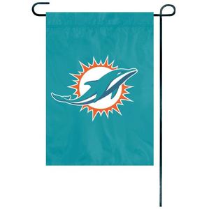 Bandiera da Giardino dei Miami Dolphins, 100% Poliestere, Doppio Lato, Spedizione Rapida - Product Image 2