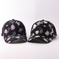 Casquette de baseball personnalisée à imprimé floral pour femme, décontractée, avec sangle réglable, chapeau de mode d'été, visière pare-soleil
