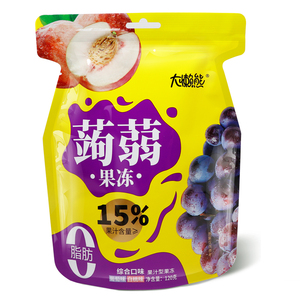 Vendita <span class=keywords><strong>calda</strong></span> gelatina Konjac aromatizzata alla frutta morbido e flessibile Keto personalizzato pronto a mangiare a basso contenuto di carboidrati 0 calorie confezionato in sacchetti - Product Image 3