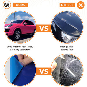 Film d'emballage de voiture violet métallique brillant en PVC coloré personnalisé de fabrication professionnelle - Product Image 4