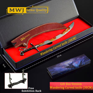 <span class=keywords><strong>Elden</strong></span> <span class=keywords><strong>Ring</strong></span> Wandering Scimitar Gift Box Edition Anime and Game Peripheral Sword 26CM Boy Toy Sword Ornament All-metal Handicraft - Product Image 3