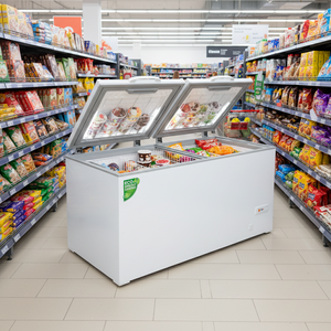 Congelador Horizontal Comercial Klimasan 503 L con Tapa de Vidrio para Supermercado, Congelador para Helados, Conservador de Alimentos, Temperatura -15/-23C - Product Image 3