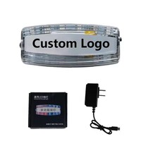 Lámpara de hombro multifunción LED de patrulla de seguridad en servicio, luz de Flash estroboscópica roja y azul para advertencia de tráfico