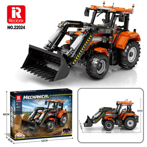 Reobrix 22024 Bloques de Construcción de Ingeniería de Plástico ABS, Tractor de Carga con Control Remoto, Modelo Educativo de Ensamblaje - Product Image 5