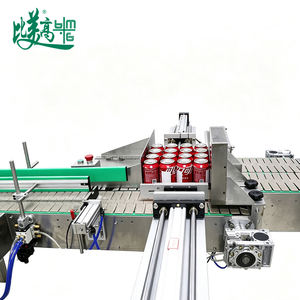 Machine d'étiquetage automatique industrielle haute vitesse et stable pour canettes de cola transparentes, avec étiquetage synchrone supérieur et latéral des informations produitives - Product Image 6