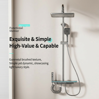 Accessoire très demandé : Robinet de douche encastré noir avec contrôle de la baignoire intégré au mur et fonction Watermark dissimulée