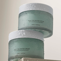 Pot en plastique PET mat givré de luxe de 15 ml, 50 ml, 100 ml, 1,67 fl.oz pour les soins de la peau, crème pour les yeux, crème pour le visage, masque facial