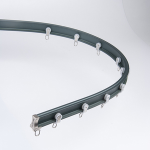 U Shape Plastic <b>Curtain</b> <b>Hooks</b> With Metal Rings Easy Installation Modern <b>Curtain</b> Accessories For Track System - Product Image 4