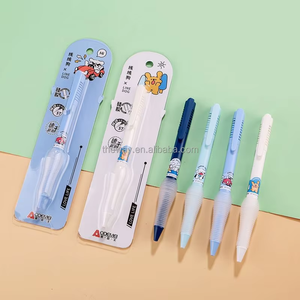 カスタマイズ0.5mm黒インク滑らかな書き込みゲルペンソフトグリッププロモーションペンカラフルなプラスチック黒インク - Product Image 4