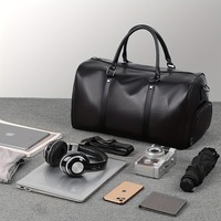 Nouveau Sac de Voyage Homme Durable, Sac à Main Simple et Tendance pour le Fitness, Grande Capacité, en Polyester, avec Fermeture Éclair, Sac à Bandoulière Souple