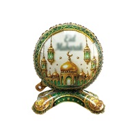 Ballons en aluminium Eid Mubarak : lot de ballons en forme de croissant, étoile et lanterne de mosquée pour les fêtes du Ramadan et de l'Aïd al-Adha