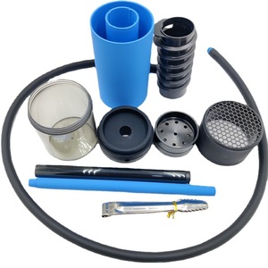 Cachimba Portátil de Acrílico para Viajes, Cachimba para Auto con Juego Completo de Accesorios para Shisha - Product Image 1