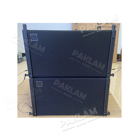 PAKLAM Audio TW-10 Enceintes PA passives professionnelles de type Line Array 10 pouces 350W en bois noir 40Hz-20kHz pour mariages et spectacles en direct