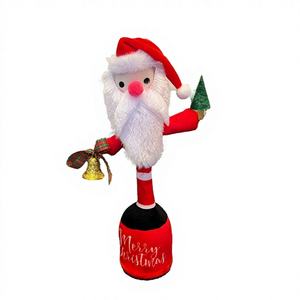 Jouet en peluche d'animal de Noël, renne, père Noël, bonhomme de neige, décoration en peluche pour enfants, populaire et mignon - Product Image 1