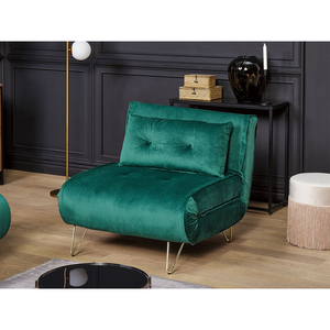Canapé-lit pliant en velours, confortable et relaxant, idéal pour le salon - Product Image 5