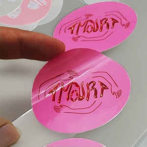 Autocollants en papier brillant personnalisés, impression de logo rond, autocollants vintage pour utilisation sur les bougies - Product Image 2
