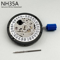 Movimento Originale Seiko NH35 Giapponese Meccanico Automatico Mod NH35A per Orologio con Data Bianca Alta Precisione 24 Rubini