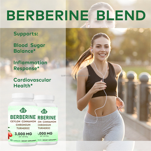 Berberina Orgánica OEM, Canela de Ceilán, Cromo y Cúrcuma 3000mg, Mejora la Inmunidad y la Salud del Corazón, 90 Cápsulas para Adultos - Product Image 3