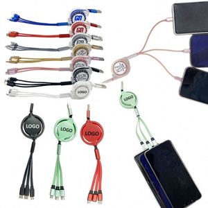 Câble de charge rapide 4-en-1 multi-phones – Câble de charge mobile style populaire - Product Image 1