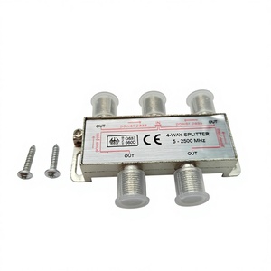 ตัวแยกสัญญาณภาพและเสียง 8 ทาง CATV 5-2500MHz ได้รับเครื่องหมาย CE ตัวแยกสัญญาณทีวี 4 ทาง ตัวแยกสัญญาณ F 4 ทาง <span class=keywords><strong>1</strong></span> เข้า 4 <span class=keywords><strong>ออก</strong></span> 5-2500MHz - Product Image 5