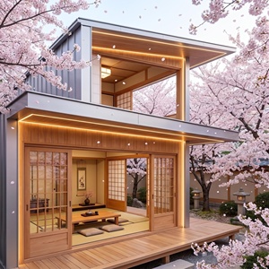 Maison mobile de luxe en aluminium, étanche, isolante thermiquement, écologique et durable, pour hébergement panoramique, parc ou résidence de style moderne - Product Image 2