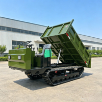 Chargeuse sur chenilles diesel robuste de 3 tonnes, déchargeuse automatique, chenilles en caoutchouc, haute efficacité, certifiée CE, pour la construction