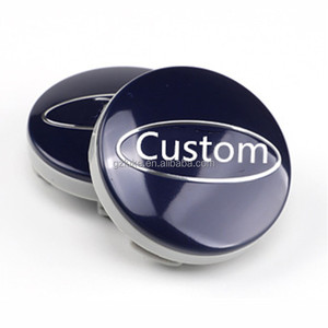 Copricerchi Auto Personalizzati 54mm Blu Nero Argento Universali Antipolvere - Product Image 3