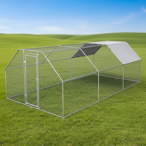 Pollaio Esterno in Acciaio Zincato di Alta Qualità, Facile da Montare e Durevole, con Recinto - Product Image 1