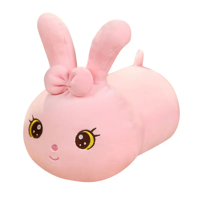 Soft hugging throw pillow rabbit bunny plush toy Pink Bunny plush stuffed animal pillow
