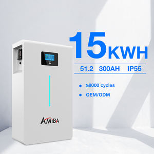 Batería de Pared para el Hogar de 10 kWh, 15 kWh y 20 kWh con 10 Años de Garantía, Batería LiFePO4 de 48 V, Almacenamiento de Batería de Iones de Litio para Sistema Solar - Product Image 1