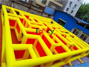 Nouveau <span class=keywords><strong>labyrinthe</strong></span> gonflable de laser game - <span class=keywords><strong>Labyrinthe</strong></span> de jeu extérieur jaune avec taille personnalisée et installation <span class=keywords><strong>facile</strong></span> - Product Image 5