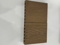 Planche de terrasse creuse 3D en WPC écologique moderne 140x25mm, imperméable et résistante aux intempéries, pour jardin et extérieur