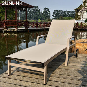 Mobilier d'extérieur moderne en tissu maillé, chaise longue <span class=keywords><strong>de</strong></span> <span class=keywords><strong>plage</strong></span>, jardin, patio, <span class=keywords><strong>hôtel</strong></span>, parc, villa, piscine, cadre en aluminium - Product Image 4