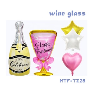 Celebrazione della produzione MTF e <span class=keywords><strong>buon</strong></span> <span class=keywords><strong>compleanno</strong></span> <span class=keywords><strong>rosa</strong></span> con palloncini elio a stella e cuore per decorazioni - Product Image 2