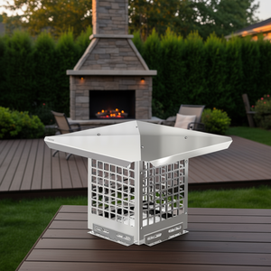 Vevor - Tapa de Chimenea Ajustable de Acero Inoxidable 304 de 8 x 8 Pulgadas, Protector de Chispas para Chimenea, Uso en Exteriores - Product Image 2