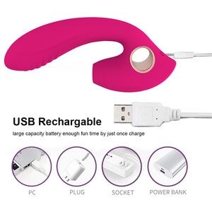 2 en 1 juguete de silicona para adultos MASAJISTA DE punto G y succionador de clítoris vibrador estimulador portátil y consolador vibrador de succión para mujeres - Product Image 6