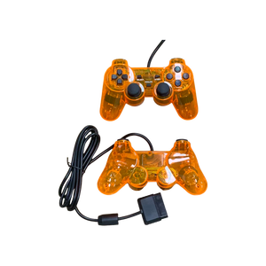 <span class=keywords><strong>Orange</strong></span> PS2 Gamepad con cable <span class=keywords><strong>Joystick</strong></span> Controlador transparente Manette para PS2 Clear <span class=keywords><strong>Orange</strong></span> Controlador Mando Compatible con PC - Product Image 2