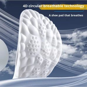 Semelles de sport en gros pour chaussures, semelles intérieures souples en PU pour la course, respirantes, absorbant les chocs, avec soutien de la voûte plantaire, orthopédiques - Product Image 4