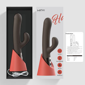 WINYI 2023 all'ingrosso G Spot vibratore OEM ultimo giocattolo del sesso clitoride stimolante sessuale doppia testa Av bacchetta vibratore coniglio per le donne - Product Image 6